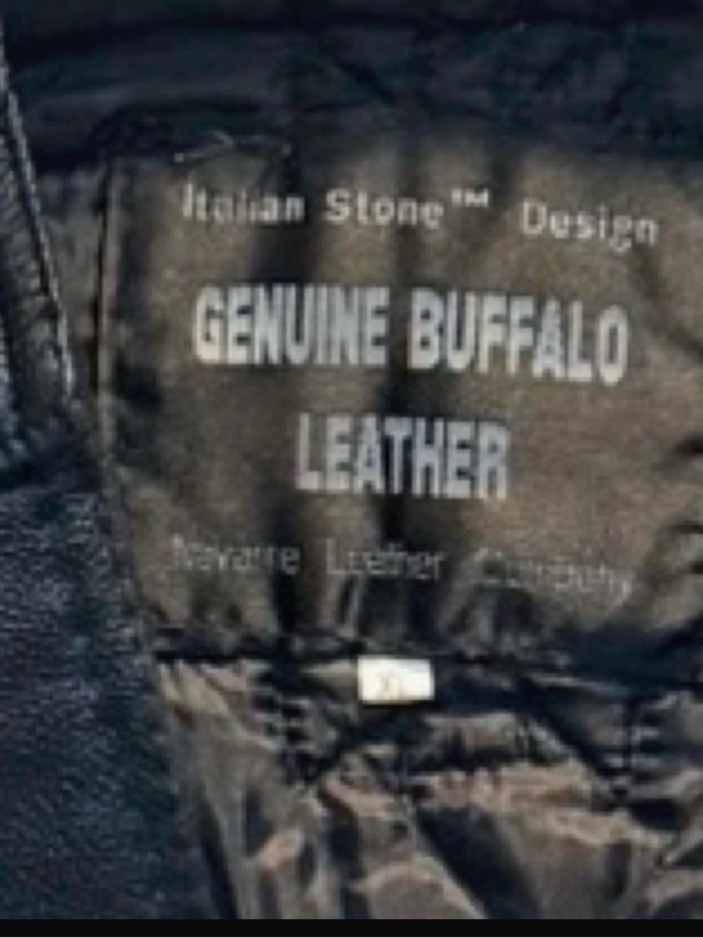 Vintage Italian Stone Design Buffalo Leather Fringe Vest Women’s XL - Picture 5 of 6
